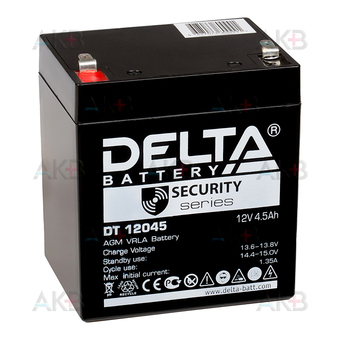 Аккумуляторная батарея Delta DT 12045, 12V 4.5Ah (90х70х102)
