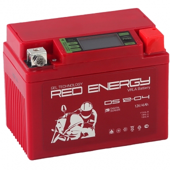 Red Energy DS 1204, 12V 4Ah 60А (114x71x86) YB4L-B, YB4L-A, YTX4L-BS