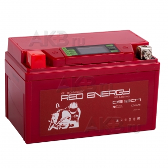 Red Energy DS 1207, 12V 7Ah 110А, (150x87x93) YTX7A-BS
