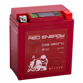 Red Energy DS 1207.1, 12V 7Ач 110А (114x71x131) YTX7L-BS