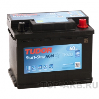 Tudor Start-Stop AGM 60R (680A 242x175x190) TK600