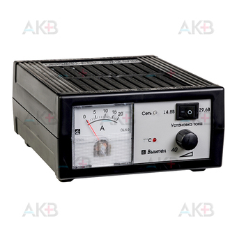 Зарядное устройство Вымпел 40 (автомат, 0-20А, 12/24В стрел. амперм). Фото 1