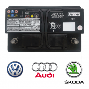 Автомобильный аккумулятор Banner Running Bull EFB Start-Stop (570 00) 70R 660A 278х175х190. Фото 1