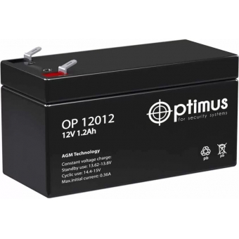OPTIMUS 12V 1.2Ач (OP 12012) 97x43x52