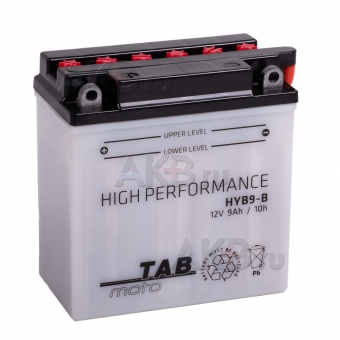 TAB Moto High performance HYB9-B (183515) 12V 9Ah 90A (135x75x140) прям. пол. сухоз.