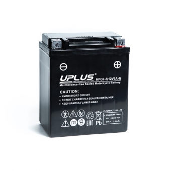 Uplus HPG7-3 12V 6Ah 85А обр. пол. (114x71x131) Nano GEL