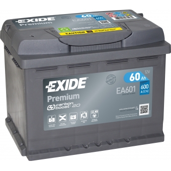 Exide Premium 60L (600А 242х175х190) EA601
