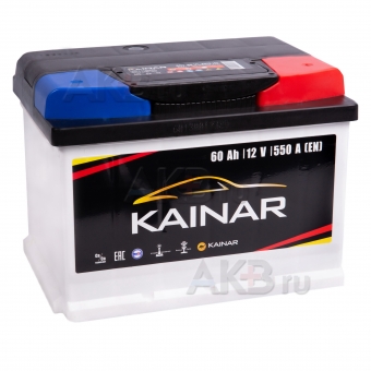 Kainar 6СТ-60 VL АПЗ о.п. L2B 60 Ач 550А (242x175x175) низкий