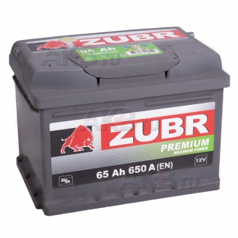 ZUBR Premium 65L 650A (242x175x175) низкий