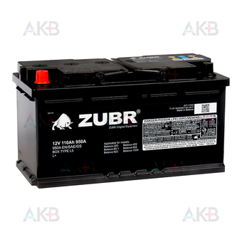 ZUBR Ultra OE 110Ah 950A (353x175x190) прямая полярность
