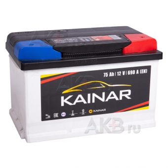 Kainar 6СТ-75 VL АПЗ о.п. L3B 75Ач 690А (278x175x175) низкий