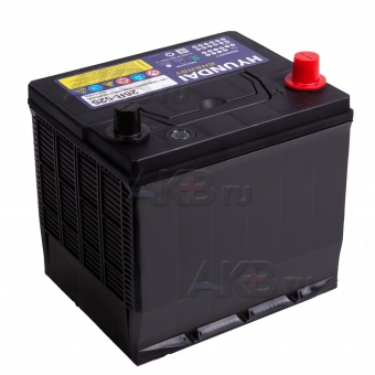 Автомобильный аккумулятор HYUNDAI 26R-525 12V 60Ah 525А (206х172х205) обр. пол.. Фото 1