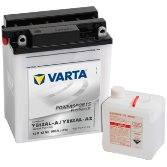 VARTA Powersports Freshpack YB12AL-A 12V 12Ah 160А (136x82x161) о/п 512 013 012, сух.