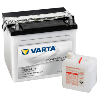 VARTA Powersports Freshpack 12N24-4 12V 24Ah 200А (186x125x178) прям. пол. 524 101 020, сухозар.