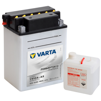VARTA Powersports Freshpack YB14A-A2 12V 14Ah 190А (134x89x176) прям. пол. 514 401 019, сухозар.