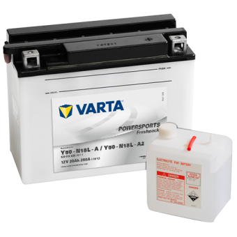 VARTA Powersports Freshpack Y50-N18L-A 12V 20Ah 260А (207x92x164) о/п 520 012 020, сух.