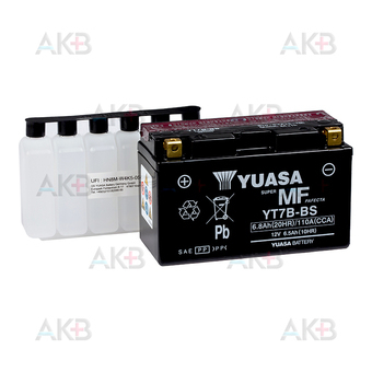 Yuasa YT7B-BS - 6.8 Ач 110А (150x64x93) прям. пол. AGM сухозаряж.