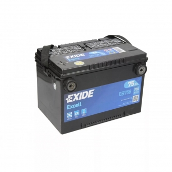 Exide Excell EB758 12v 75Ah 770A (268x178x184) бок.кл.