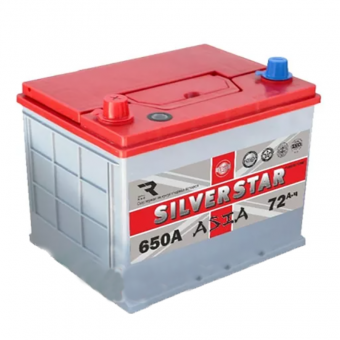 Silverstar Hybrid Asia 72Ач 650А (232х173х225) прям. пол.