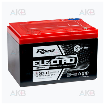 Аккумуляторная батарея Rdrive Electro Velo 6-DZF-13 (6-DZM-12) 18 Ач (151x98x95) GRAPHENE