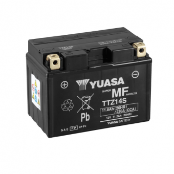 Yuasa TTZ14S - 11.8 Ач 230А (150x87x110) прям. пол. AGM сухозаряж.