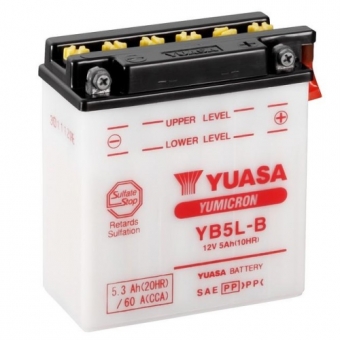 Yuasa YB5L-B - 5,3 Ач 60A (120x60x130) обр. пол. Heavy Duty сухозаряж.