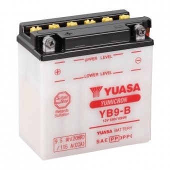 Yuasa YB9-B - 9,5 Ач 115A (135x75x140) прям. пол. Heavy Duty сухозаряж.