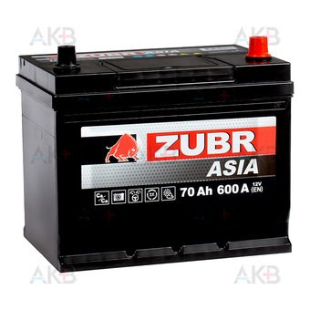 ZUBR Ultra Asia 70 Ач 600A (260x173x225) обр. пол.