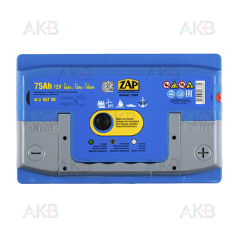 Автомобильный аккумулятор Zap Marine 75 Ач (275х175х190) 857 50. Фото 1