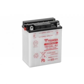 Yuasa YB12AL-A2 12V 12.6Ah 150A (134x80x160) обр. пол. Heavy Duty сухозаряж.