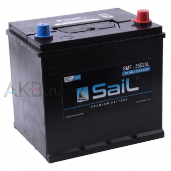 SaiL 55D23L 60 Ач 570A (227x173x225) обр. пол.
