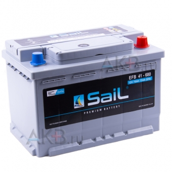 SaiL EFB 41-680 70 Ач 730A (278x175x190) обр. пол.