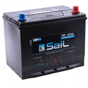 SaiL 80D26L 70 Ач 650A (260x173x225) обр. пол.