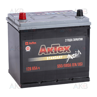 АкТех Standart Asia 75D23R 65Ач 550A прям. пол. (235x175x221) ATSTA 65-3-L