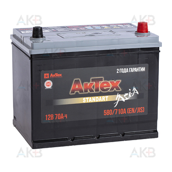 АкТех Standart Asia 80D26L 70Ач 580A обр. пол. (260x175x225) ATSTA 70-3-R