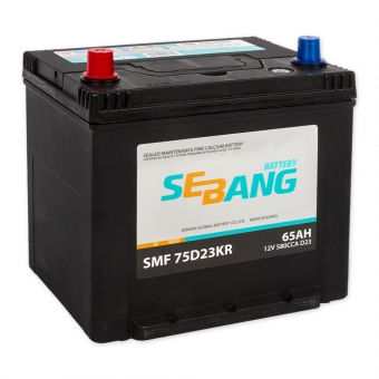 Sebang 75D23KR 65 Ач прямая пол. 580А (232x173x225)