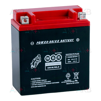 WBR MT12-5-A AGM 5 Ач 70А обратная пол.(120x60x130) YB5L-B