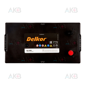 Автомобильный аккумулятор Delkor 8D-1500R 230 Ач обр. пол. 1500A (509x275x238). Фото 1