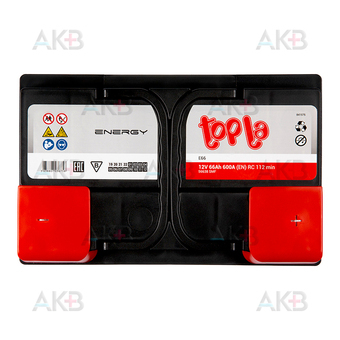 Автомобильный аккумулятор Topla Energy 66R (600A 278x175x190) 56638. Фото 1