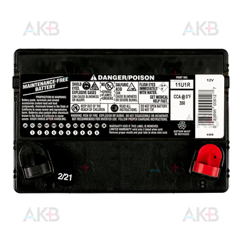 Мото аккумулятор Deka 11U1R Outdoorsman 35Aч о.п. 350A (197x130x184). Фото 1