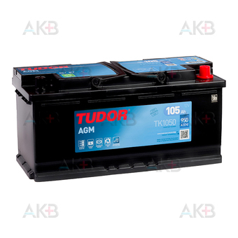 Tudor Start-Stop AGM 105 Ah 950A (393x175x190) TK1050