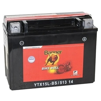 Banner Bike Bull AGM 51314 YTX15L-BS 12V 13 Ач обр. пол. 175А (150x87x130) сухозаряж.