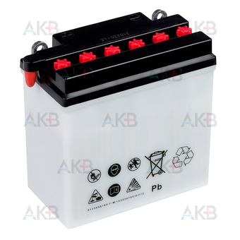 Мото аккумулятор Exide Conventional EB7L-B 12V 8Ah 85A (135x75x133) YB7L-B обр. пол. сухоз.. Фото 2