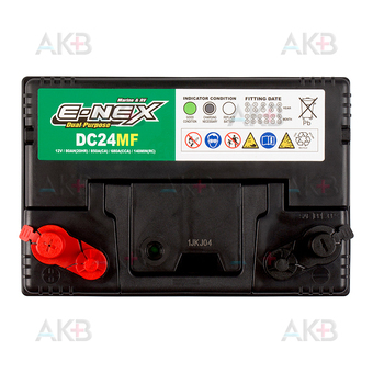 Автомобильный аккумулятор E-NEX Marine Dual Purpose DC24MF 80Ah 680A (257x172x220) резерв. емк. 140 мин.. Фото 1