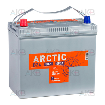 Titan Arctic Asia 50 Ач 470А прям. пол.(236x128x223) 6СТ-50.1 VL