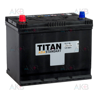 Titan Asia Standart 72 Ач 620А прям. пол. (258x175x221) 6СТ-72.1 VL B01