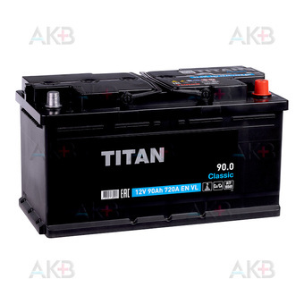 Titan Classic 90 Ач 720A обр. пол. (353x175x190) 6CT-90.0 VL
