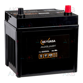 GS YUASA HJ-S55D23L 57 Ач 430A (222x173x227) AGM обр. пол.
