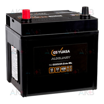 GS YUASA HJ-S55D23R 57 Ач 430A (222x173x227) AGM прям. пол.