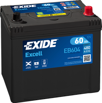 Exide Excell 60R (480A 230x172x220) EB604